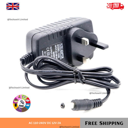 12v uk plug power - 2a,